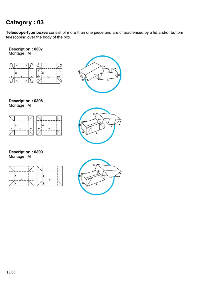 FEFCO 0306, 0307, 0308