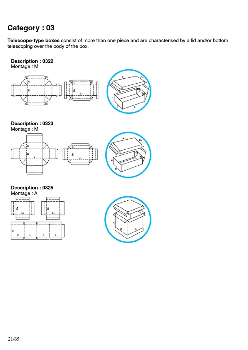 FEFCO 0330, 0331, 0332