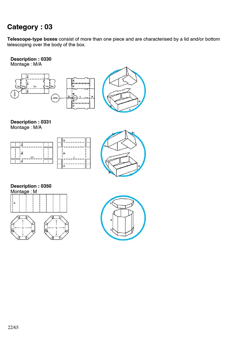 FEFCO 0340, 0341, 0342