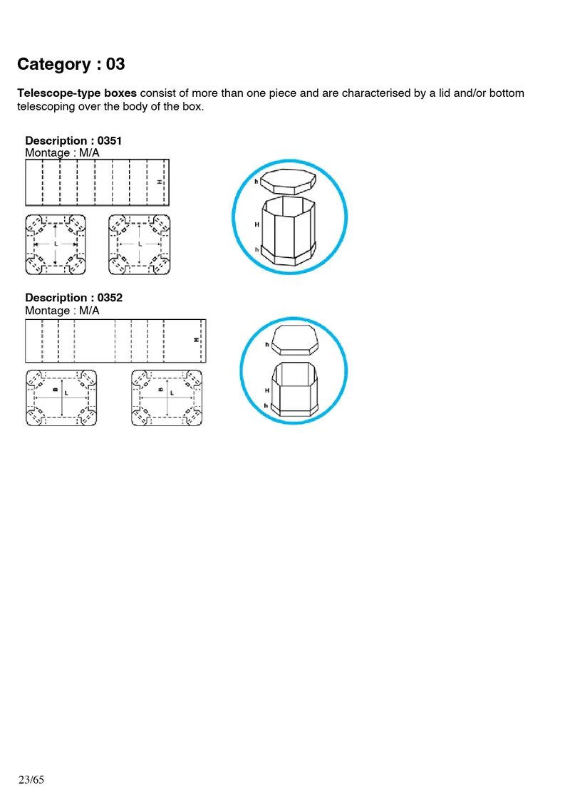 FEFCO 0350, 0351, 0352