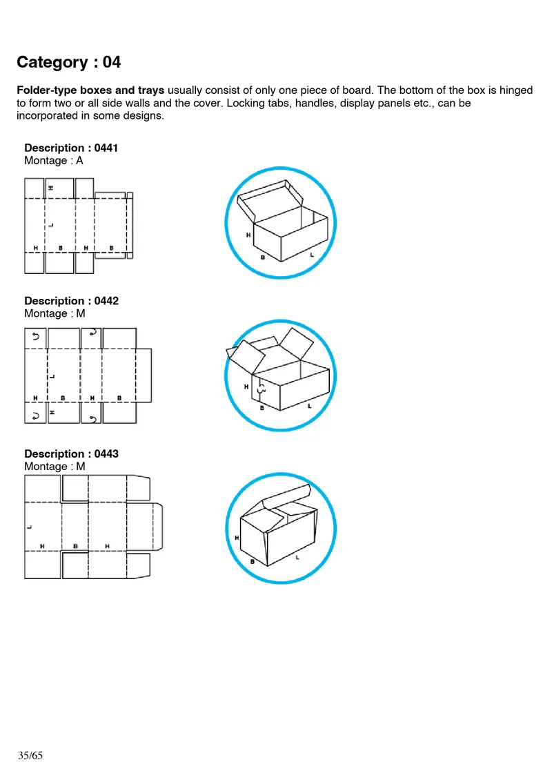 FEFCO 0436, 0440, 0441