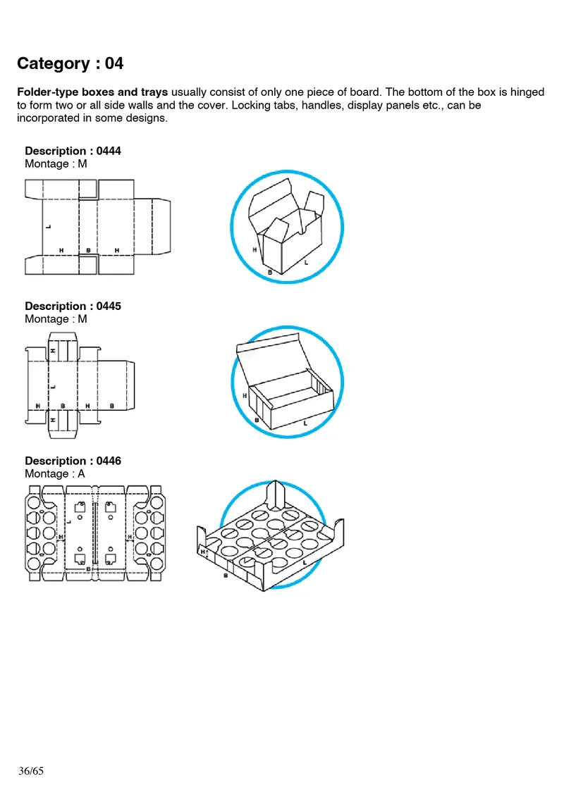 FEFCO 0442, 0443, 0450