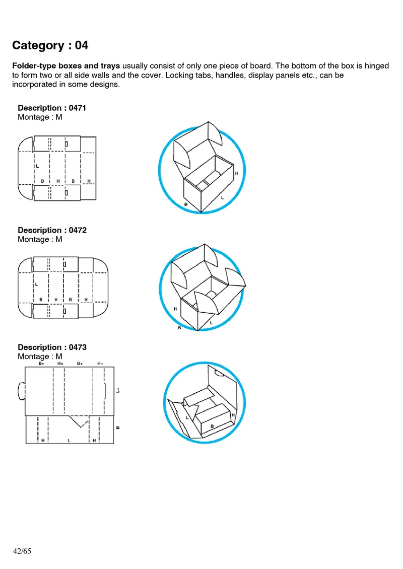 FEFCO 04 — дополнительные конструкции
