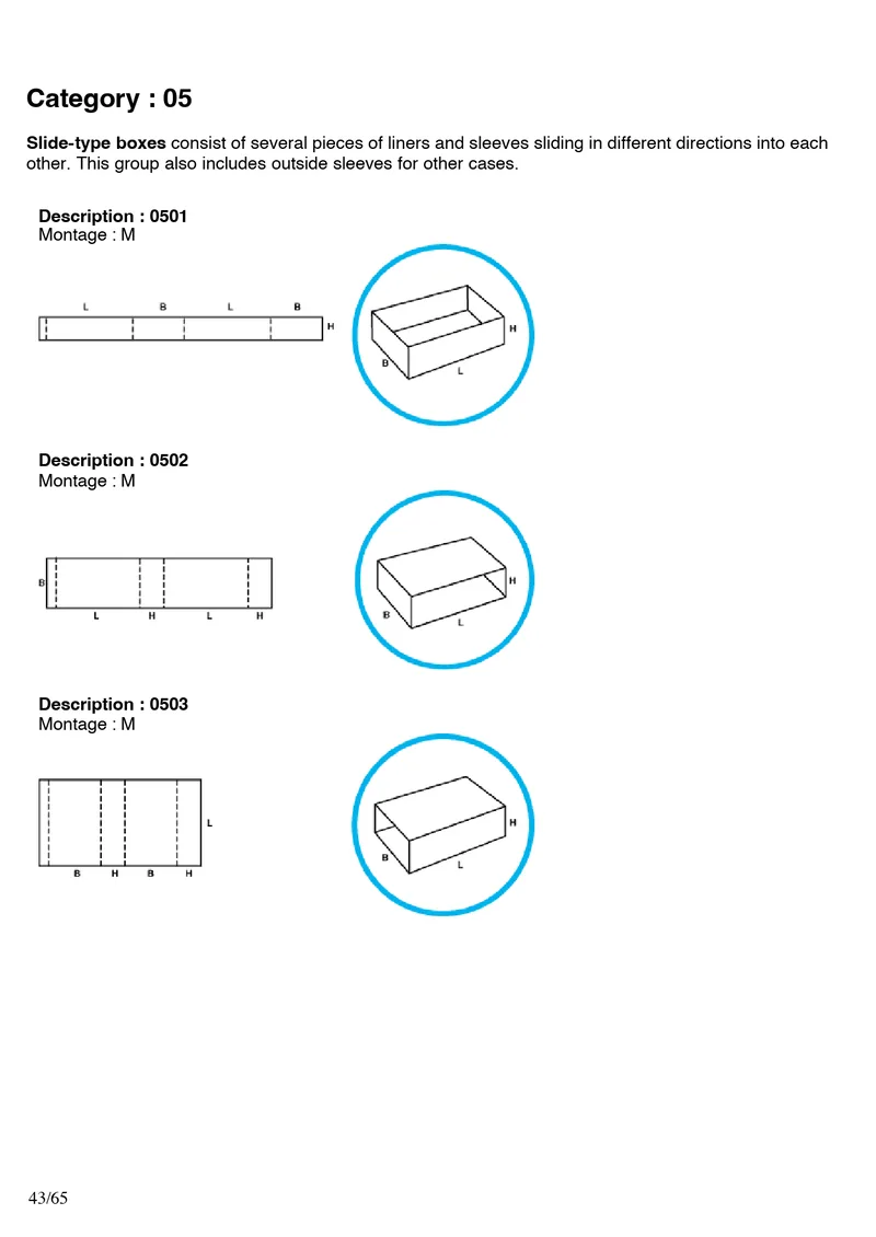 FEFCO 0501, 0502, 0503