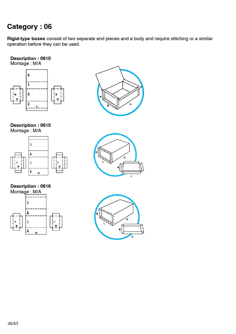 FEFCO 0611, 0620, 0621